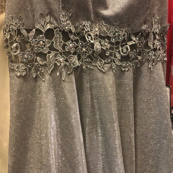 City Studio Silver Glitter Dress - Picture 7 of 10